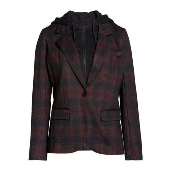 Liverpool Boyfriend Blazer Shadow Blue Plaid main image 1